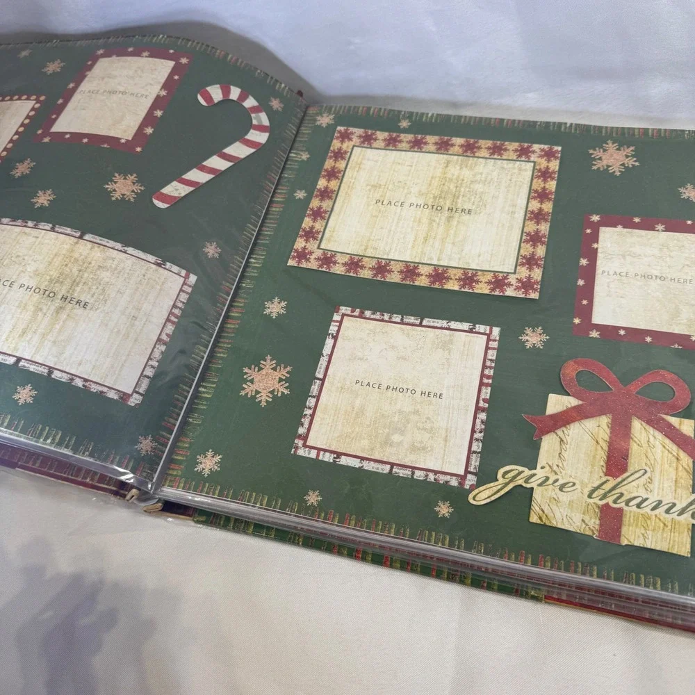Merry Makers Christmas Scrapbook Kit 45 Sheets Cardstock Stickers Photo Album